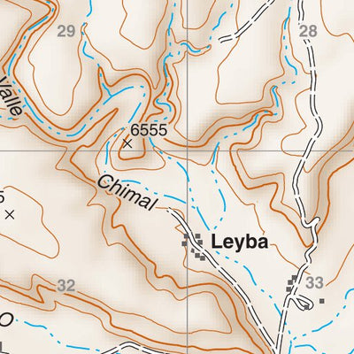 Santa Fe National Forest Quadrangle Map: pg 88 Leyba Preview 3