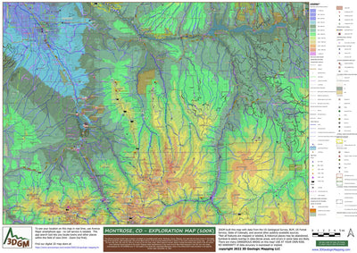 Montrose, CO Exploration Map for Sightseeing Preview 1