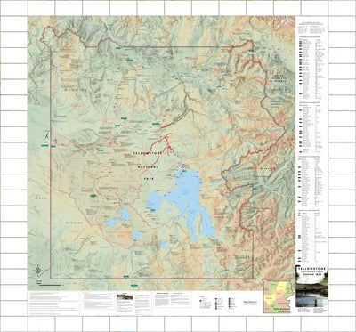 Yellowstone National Park Fishing Map Preview 1