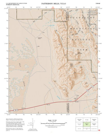 Lincoln National Forest Quadrangle: PATTERSON HILLS Preview 1