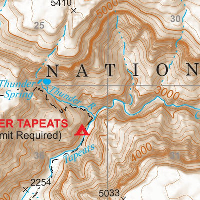 Kaibab National Forest Quadrangle Map Atlas: pg 22 Tapeats Amphitheater Preview 3