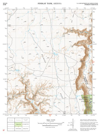 Kaibab National Forest Quadrangle Map Atlas: pg 07 Findlay Tank Preview 1