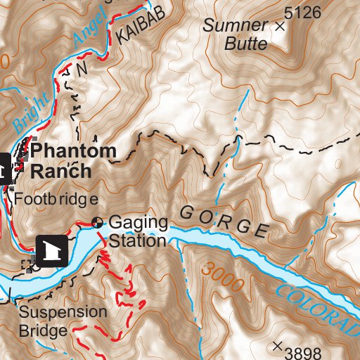 Kaibab National Forest Quadrangle Map Atlas: pg 41 Phantom Ranch by US ...