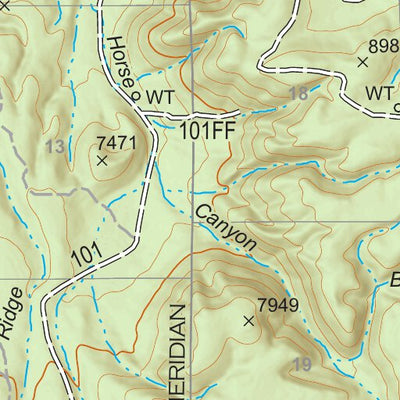 Kaibab National Forest Quadrangle Map Atlas: pg 68 Moritz Ridge Preview 3