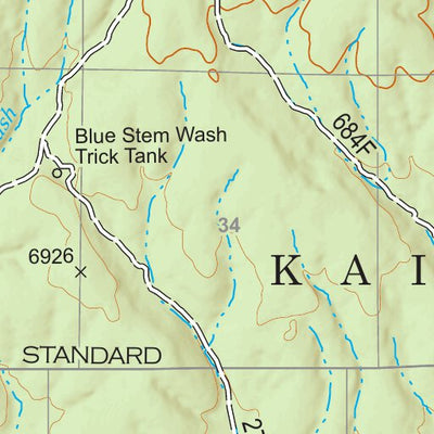 Kaibab National Forest Quadrangle Map Atlas: pg 54 Harbison Tank Preview 3
