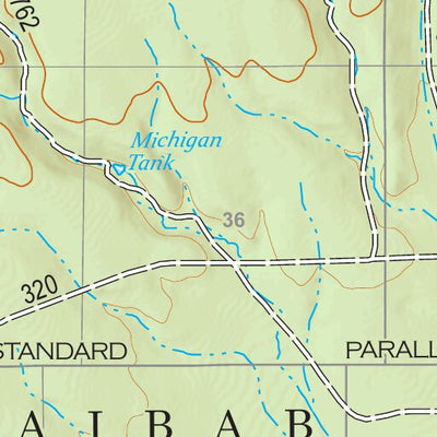 Kaibab National Forest Quadrangle Map Atlas: pg 55 Peterson Flat Preview 3