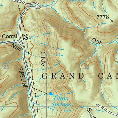 Kaibab National Forest Quadrangle Map Atlas: pg 10 Warm Springs Canyon Preview 3