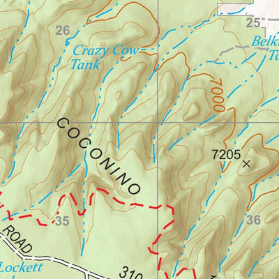 Kaibab National Forest Quadrangle Map Atlas: pg 48 Grandview Point Preview 3