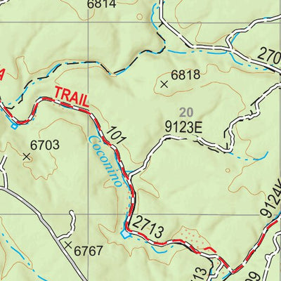 Kaibab National Forest Quadrangle Map Atlas: pg 47 Tusayan East Preview 3