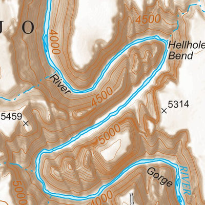 Kaibab National Forest Quadrangle Map Atlas: pg 50 Hellhole Bend Preview 3