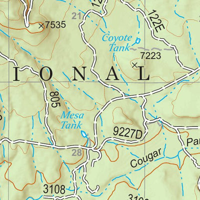 Kaibab National Forest Quadrangle Map Atlas: pg 79 Williams South Preview 2
