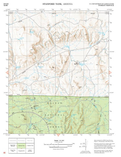 Kaibab National Forest Quadrangle Map Atlas: pg 65 Stanford Tank Preview 1