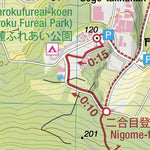 Kaimon-dake 開聞岳 Hiking Map (Kyushu, Japan) 1:25,000 Preview 2