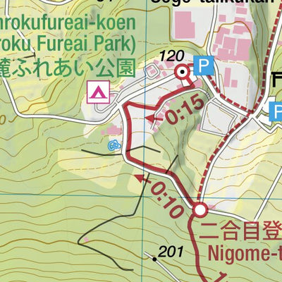 Kaimon-dake 開聞岳 Hiking Map (Kyushu, Japan) 1:25,000 Preview 2