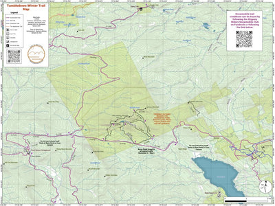 Tumbledown Mountain Winter Trail Map Preview 1