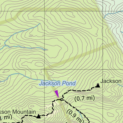 Tumbledown Mountain Winter Trail Map Preview 2