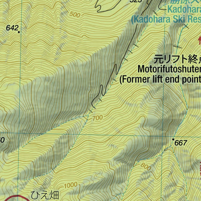 Arashima-dake 荒島岳 Hiking Map (Chubu, Japan) 1:25,000 Preview 2
