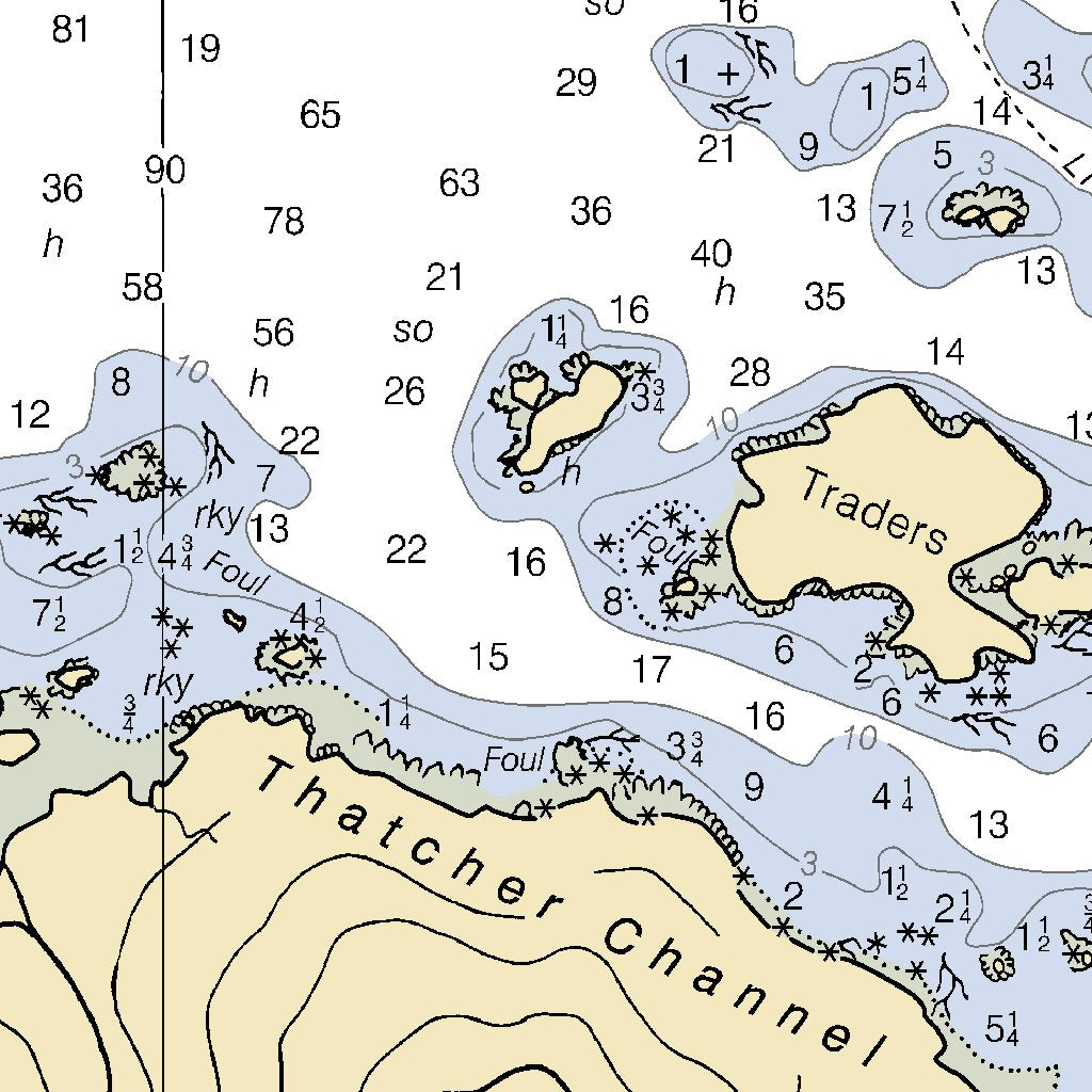 Peril Strait Hoonah Snd-Chatham Strait Map by National Oceanographic ...