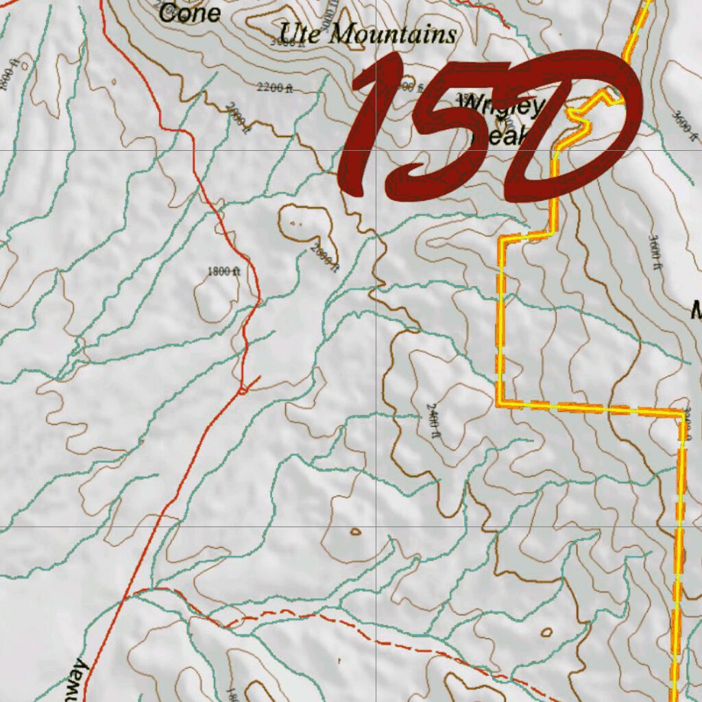 AZ Unit 15D Mule Deer Concentrations Map by Arizona HuntData LLC ...