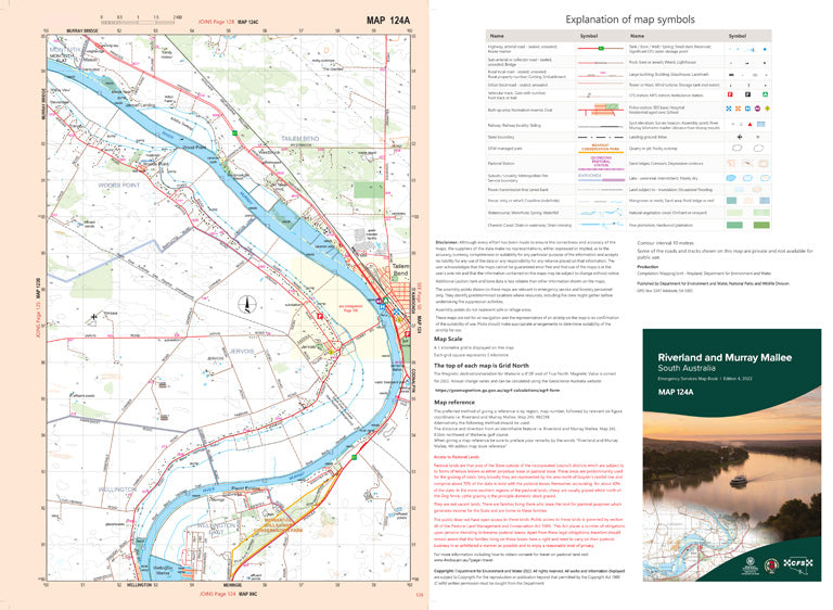 Map Rivellan Riverland and Murray Mallee Map 124A by Mapland - Department for ...