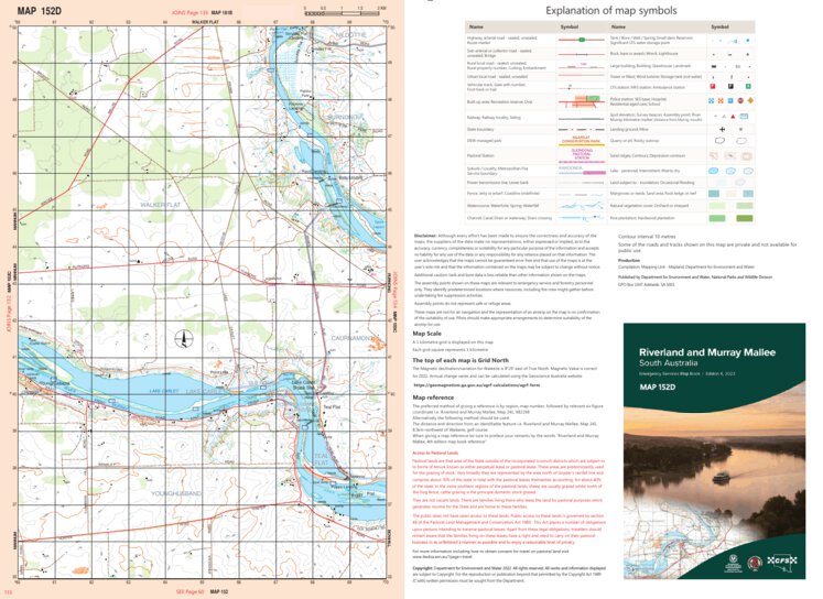 Riverland and Murray Mallee Map 152D by Mapland - Department for ...