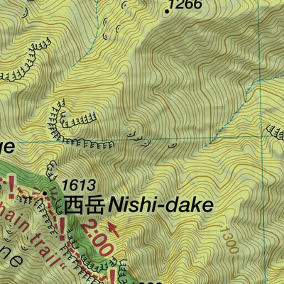 Ryokami-san 両神山 Hiking Map (Kanto, Japan) 1:25,000 Preview 3