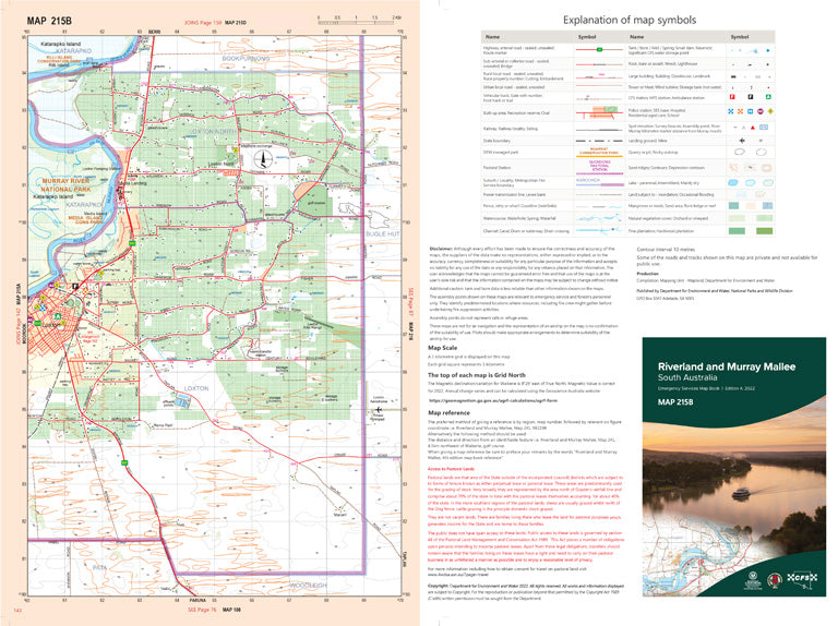 Riverland and Murray Mallee Map 215B by Mapland - Department for ...