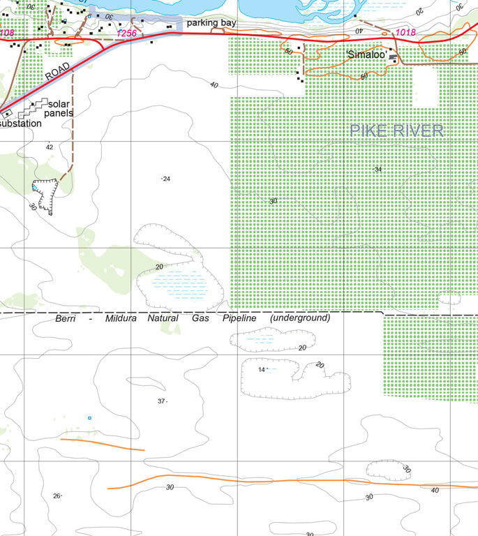 Map Rivellan Riverland and Murray Mallee Map 216C by Mapland - Department for ...