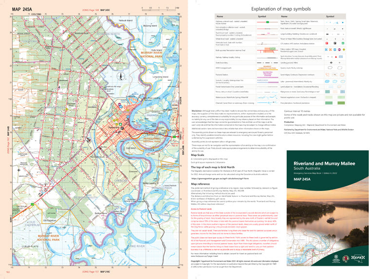 Riverland and Murray Mallee Map 245A by Mapland - Department for ...
