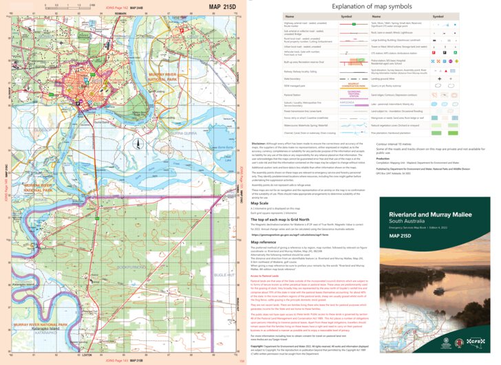 Riverland and Murray Mallee Map 215D by Mapland - Department for ...