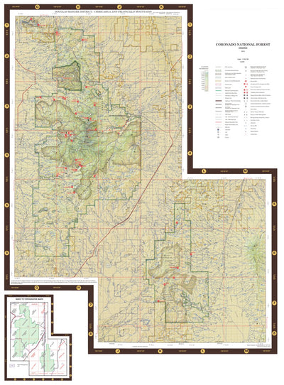 Coronado National Forest, Douglas Ranger District (Chiricahua and Peloncillo Mountains) Preview 1