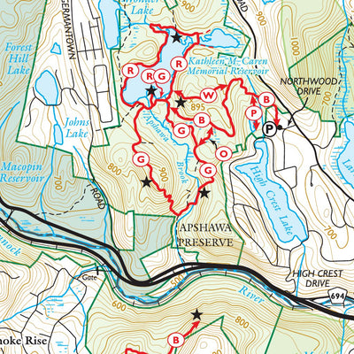 Morris County Highlands (East - Map 125) : 2023 : Trail Conference Preview 3