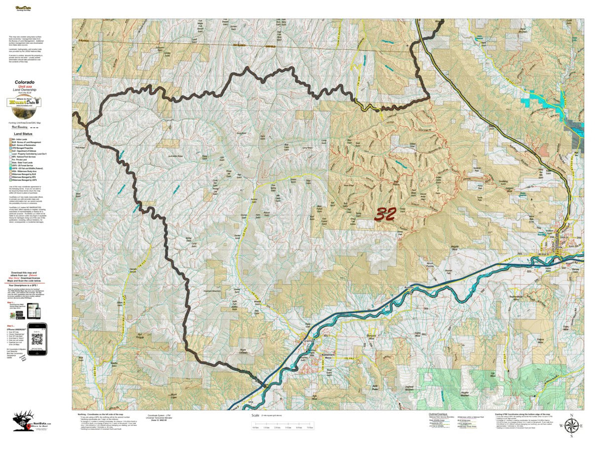 Co Unit 32 Land Ownership Map by HuntData LLC | Avenza Maps