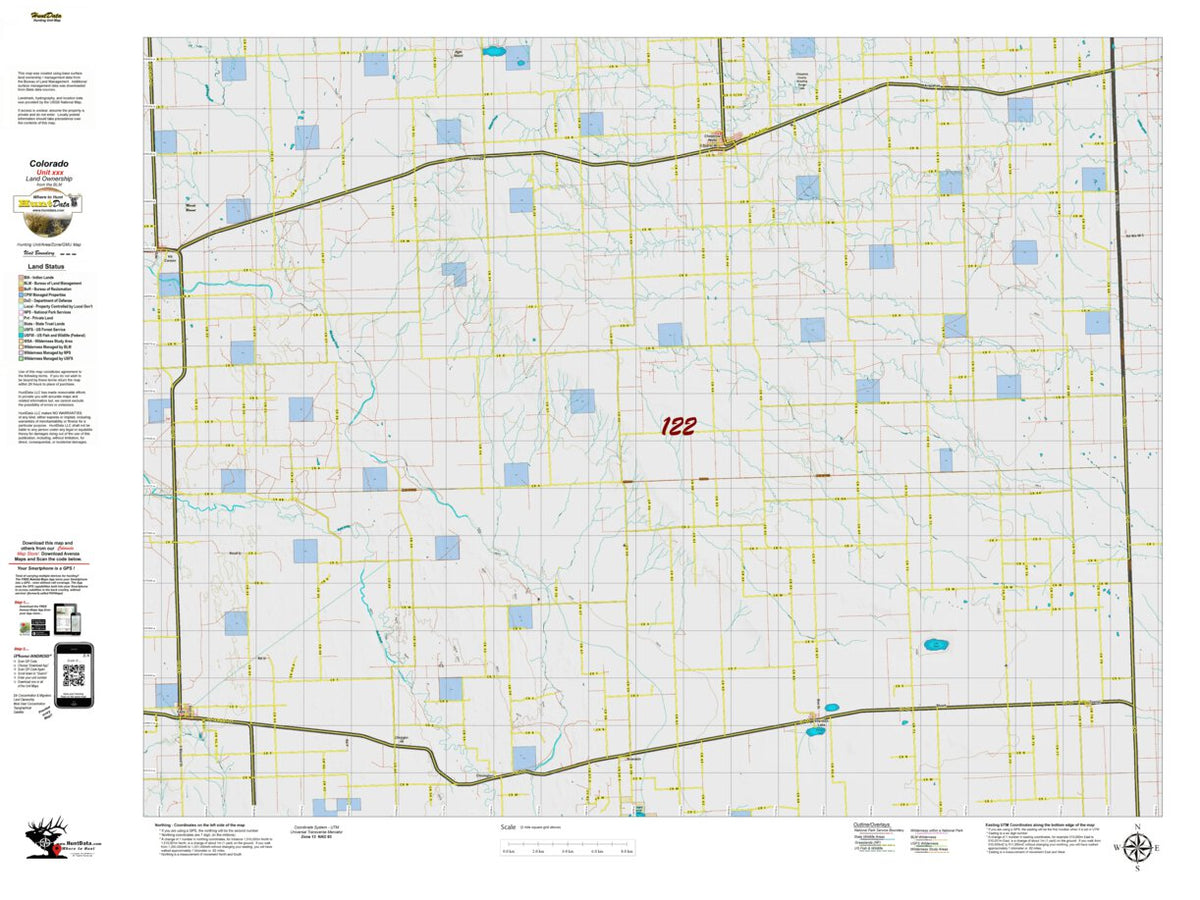 Co Unit 122 Land Ownership Map by HuntData LLC | Avenza Maps