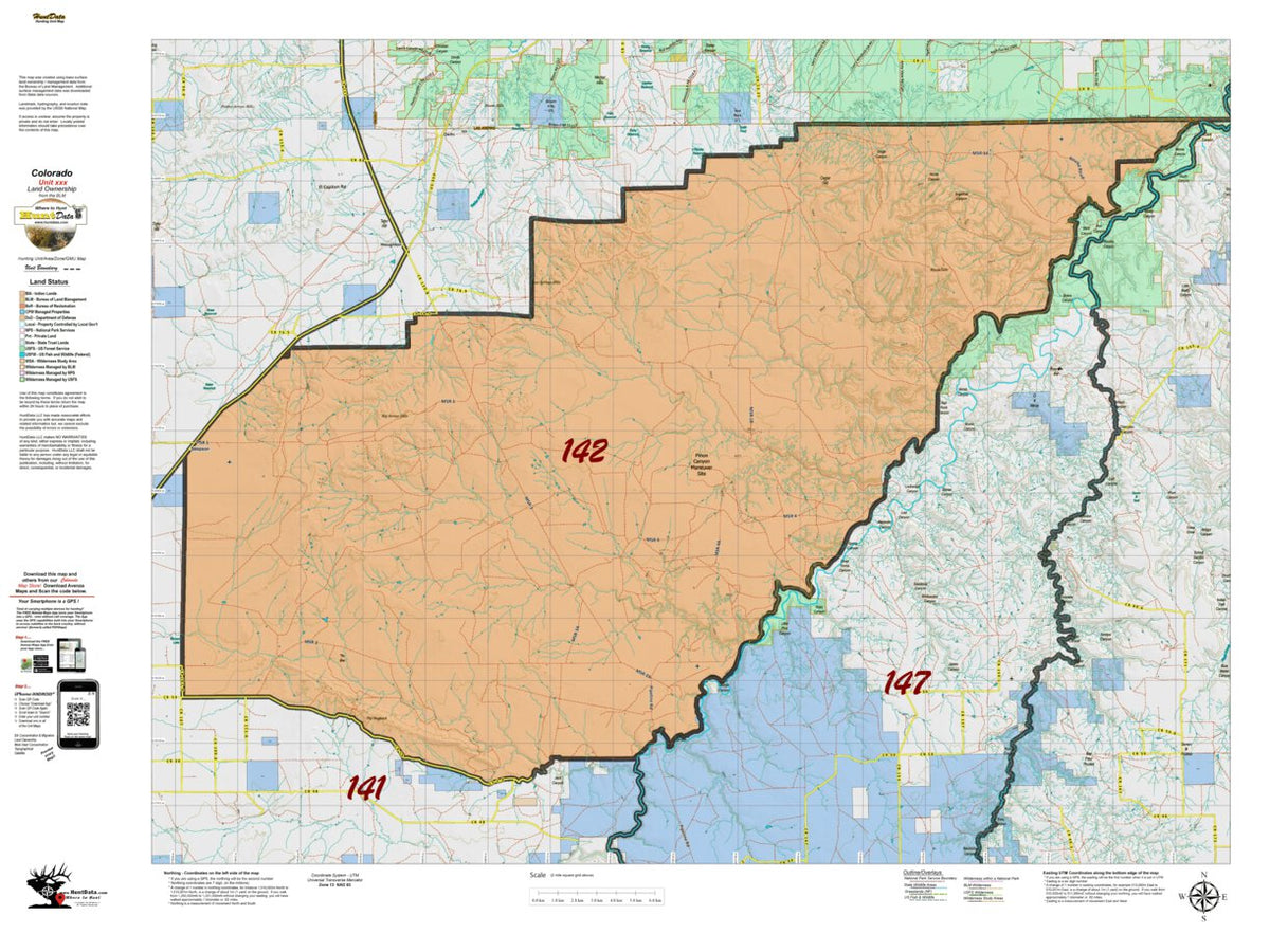 Co Unit 142 Land Ownership Map by HuntData LLC | Avenza Maps