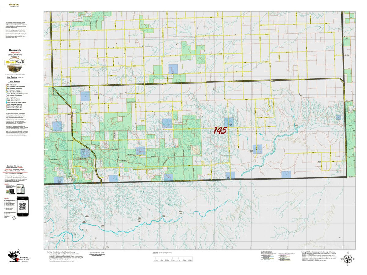 Co Unit 145 Land Ownership Map by HuntData LLC | Avenza Maps