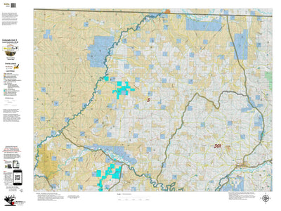 Colorado Unit 3 Land Ownerhship with Elk Concentrations, the Hybrid Preview 1