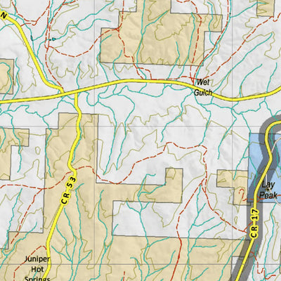 Colorado Unit 3 Land Ownerhship with Elk Concentrations, the Hybrid Preview 3
