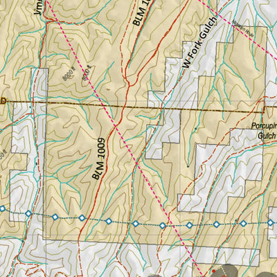 Colorado Unit 22 Land Ownerhship with Elk Concentrations, the Hybrid Preview 3