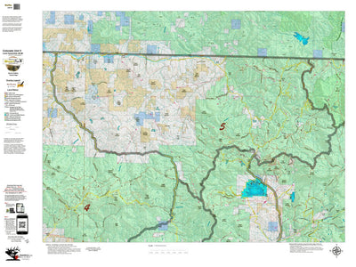 Colorado Unit 5 Land Ownerhship with Elk Concentrations, the Hybrid Preview 1