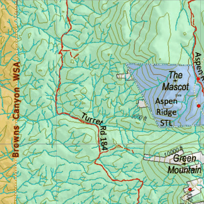 Colorado Unit 57 Land Ownerhship with Elk Concentrations, the Hybrid Preview 2