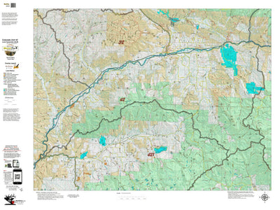 Colorado Unit 42 Land Ownerhship with Elk Concentrations, the Hybrid Preview 1