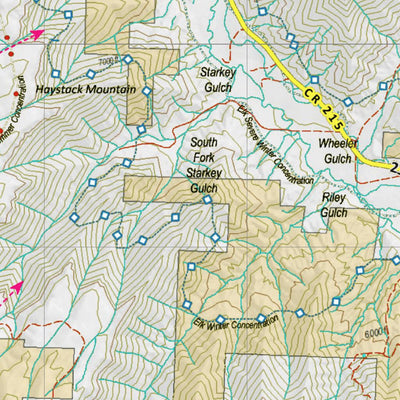 Colorado Unit 42 Land Ownerhship with Elk Concentrations, the Hybrid Preview 3