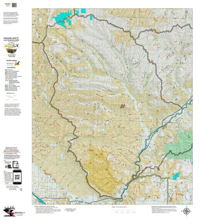 Colorado Unit 31 Land Ownerhship with Elk Concentrations, the Hybrid Preview 1