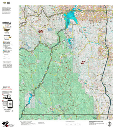 Colorado Unit 51 Land Ownerhship with Elk Concentrations, the Hybrid Preview 1