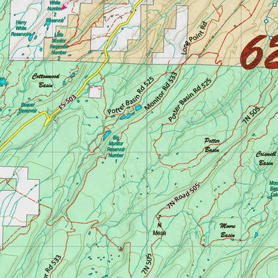 Colorado Unit 62 Land Ownerhship with Elk Concentrations, the Hybrid Preview 2