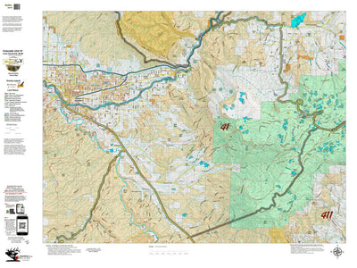 Colorado Unit 41 Land Ownerhship with Elk Concentrations, the Hybrid Preview 1