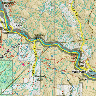 Colorado Unit 58 Land Ownerhship with Elk Concentrations, the Hybrid Preview 3