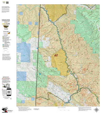 Colorado Unit 60 Land Ownerhship with Elk Concentrations, the Hybrid Preview 1