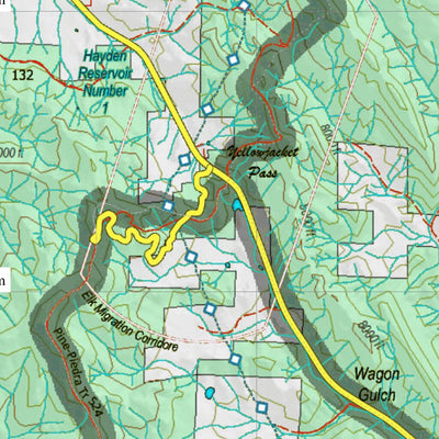 Colorado Unit 77 Land Ownerhship with Elk Concentrations, the Hybrid Preview 3